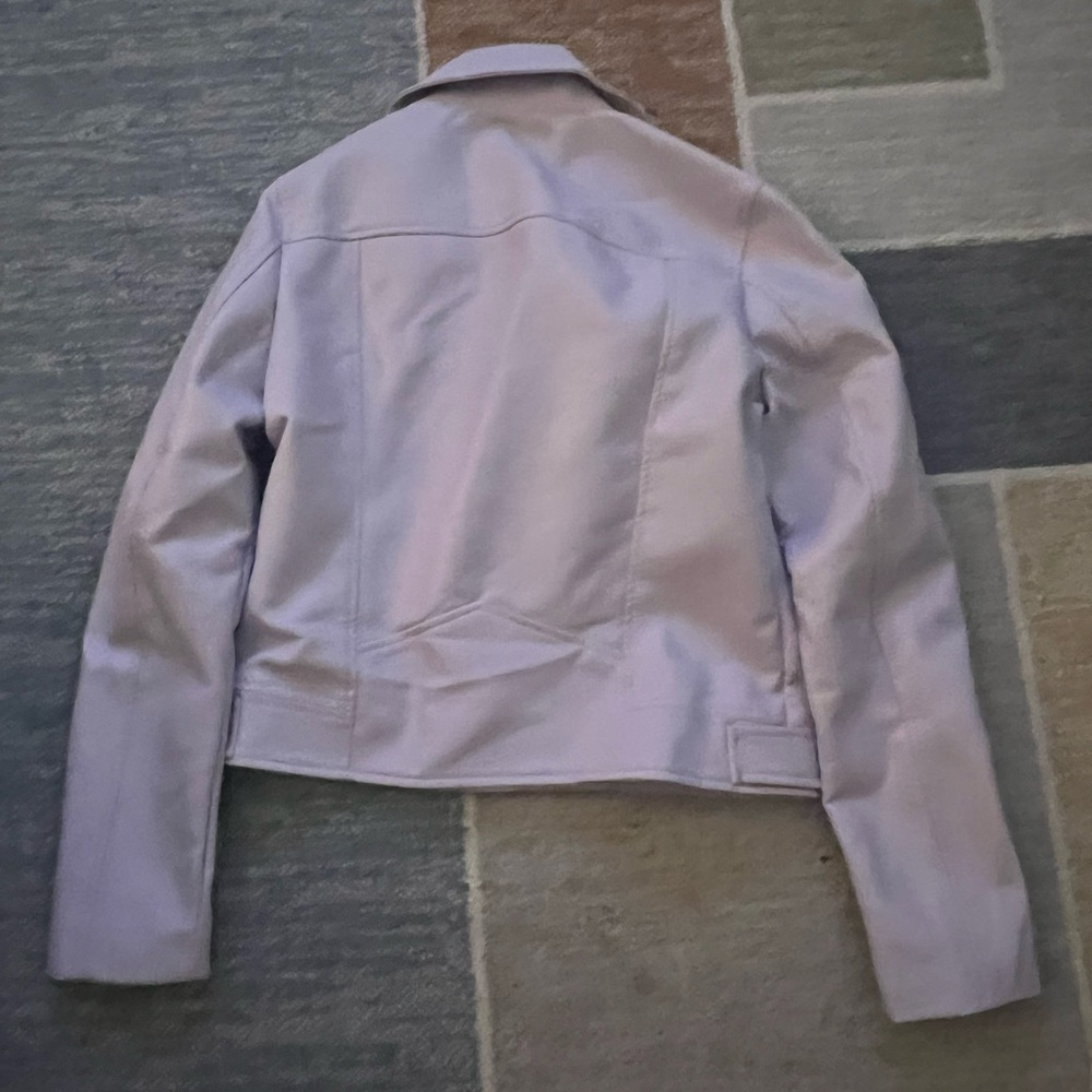 BN Blank NYC Faux Leather Moto Jacket in Highway Star (Lavender), Size Small - Picture 2 of 4